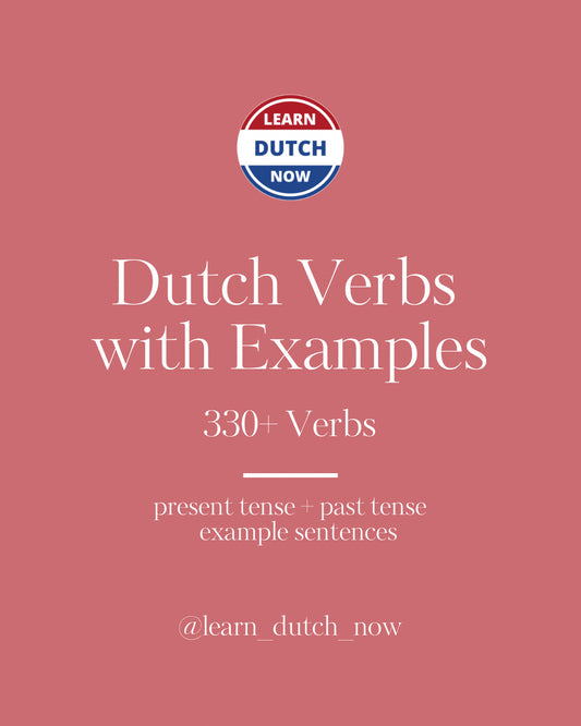 Dutch Verbs with Examples
