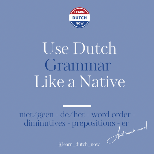 Use Dutch Grammar Like a Native