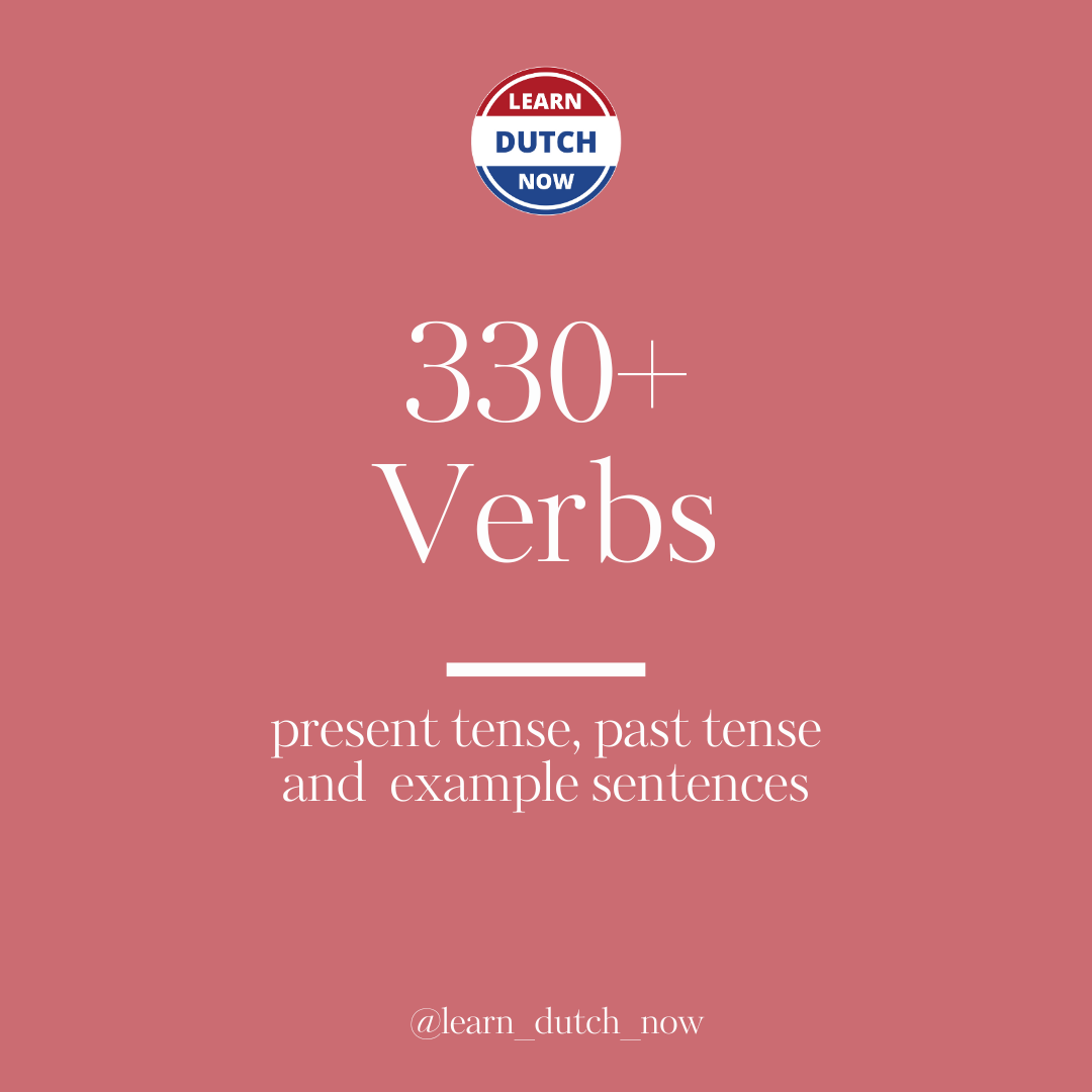 Dutch Verbs with Examples β Learn Dutch Now